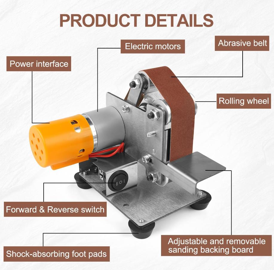 Mini Electric Belt Sander Mult - đánh giá và giá Workshop Tools Knife Sharpener