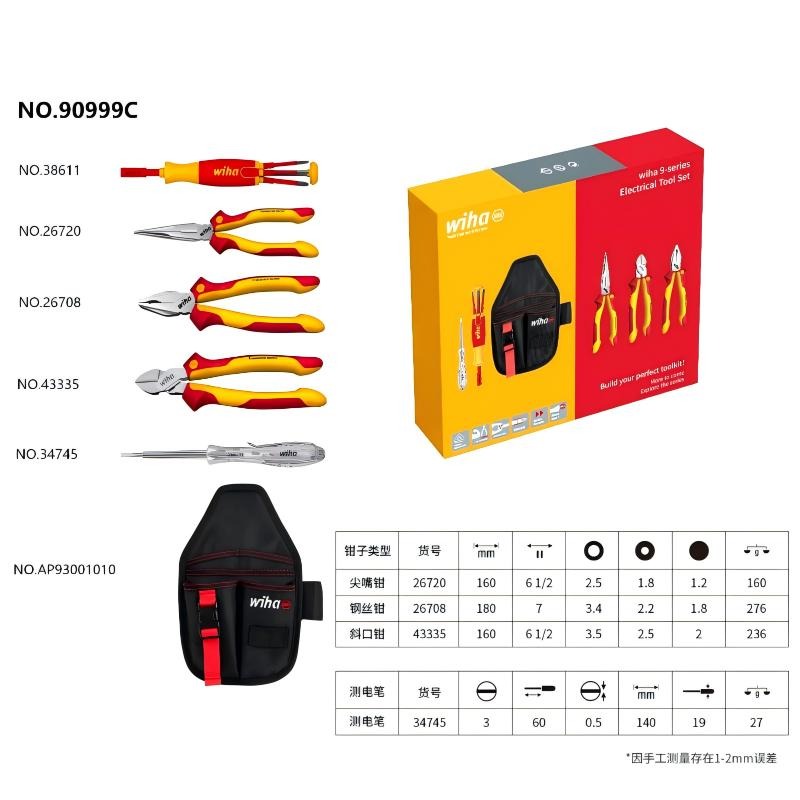 Wiha 90999C 6-Piece 1000V VDE  - đánh giá và giá Tools Vn